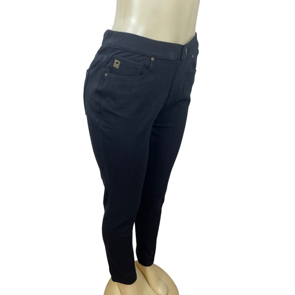 Belle Kim Gravel Belle Black Denim Skinny Jeans Womens Size 8 - Picture 2 of 8